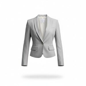 Eleventy Platinum Light Melange Gray Wool Blazer Made in Italy Size IT 40
